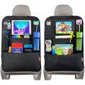 Huckaboo Car Seat Organiser – Kids Backseat Storage & Tablet Holder, 2 Pack