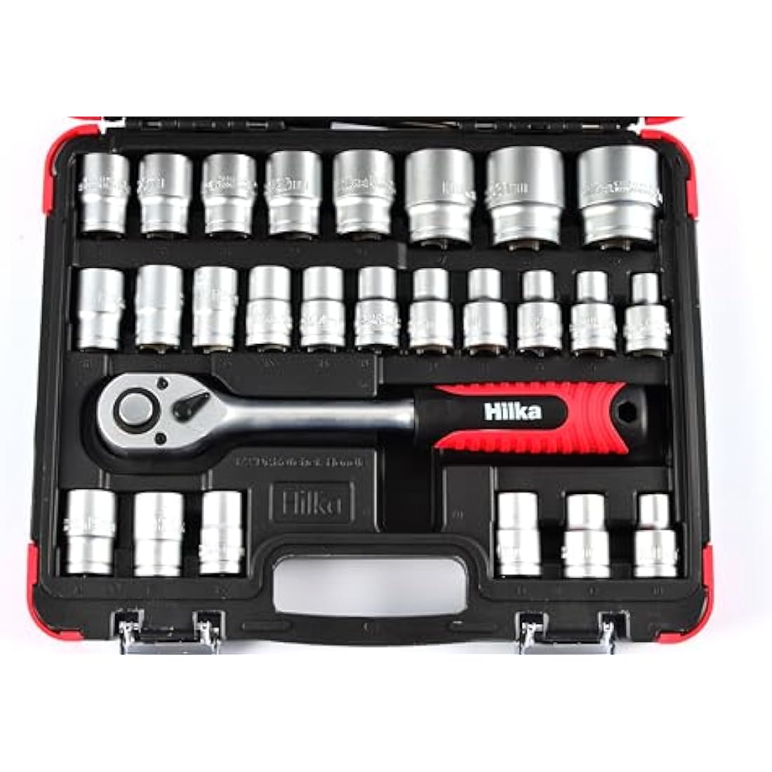 Hilka 32-Piece 1/2-Inch Drive Socket Set | Chrome Vanadium Steel