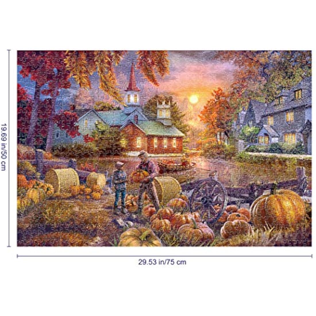 Tektalk 1000 Piece Jigsaw Puzzles for Adults – Harvest Landscape Design