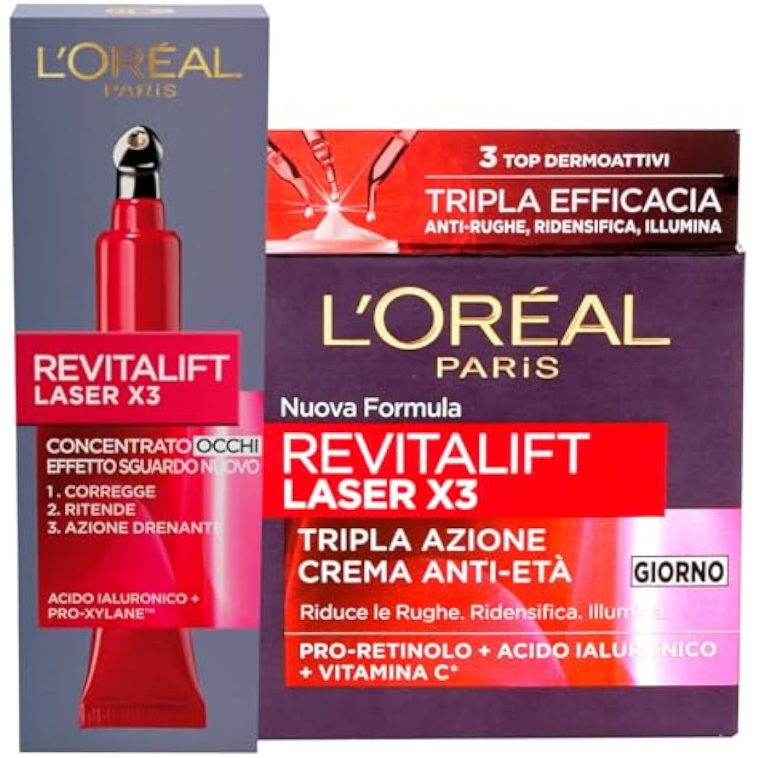 L'Oréal Paris Revitalift Laser X3 Skincare Kit - Day Cream & Eye Contour