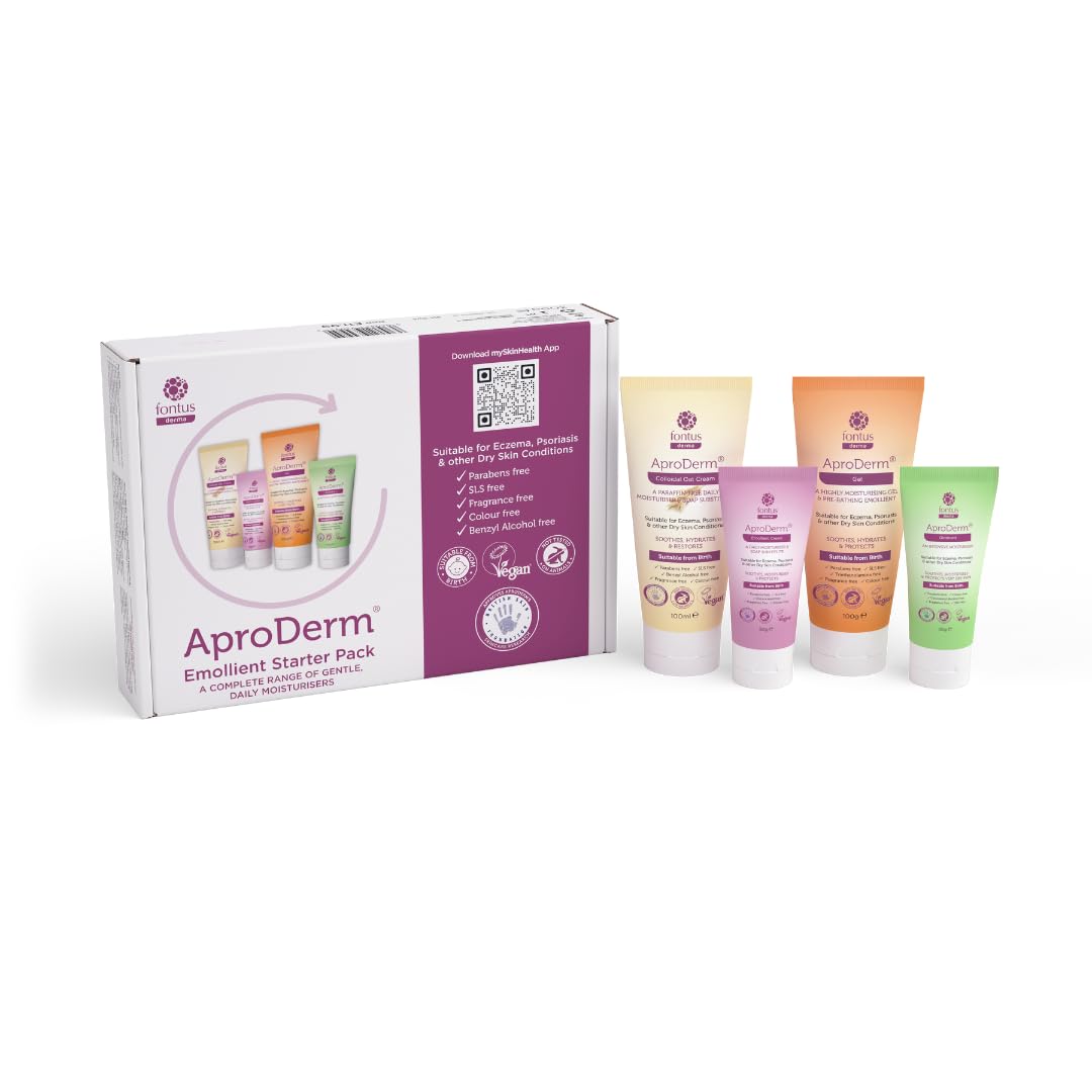 AproDerm Emollient Starter Pack | 4 Moisturisers for Eczema and Dry Skin