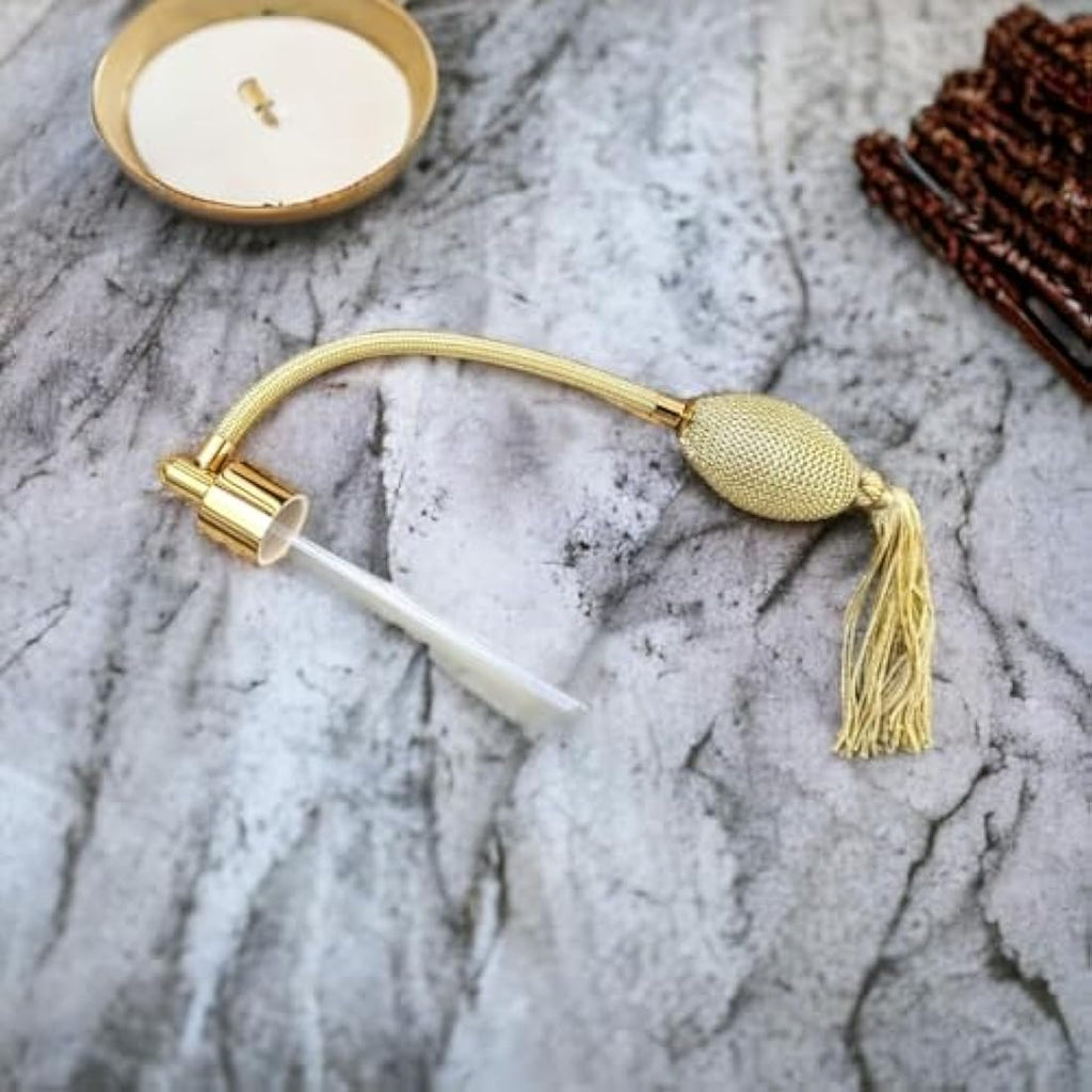 78ml Glass Perfume Atomizer with Gold Tassel and Funnel