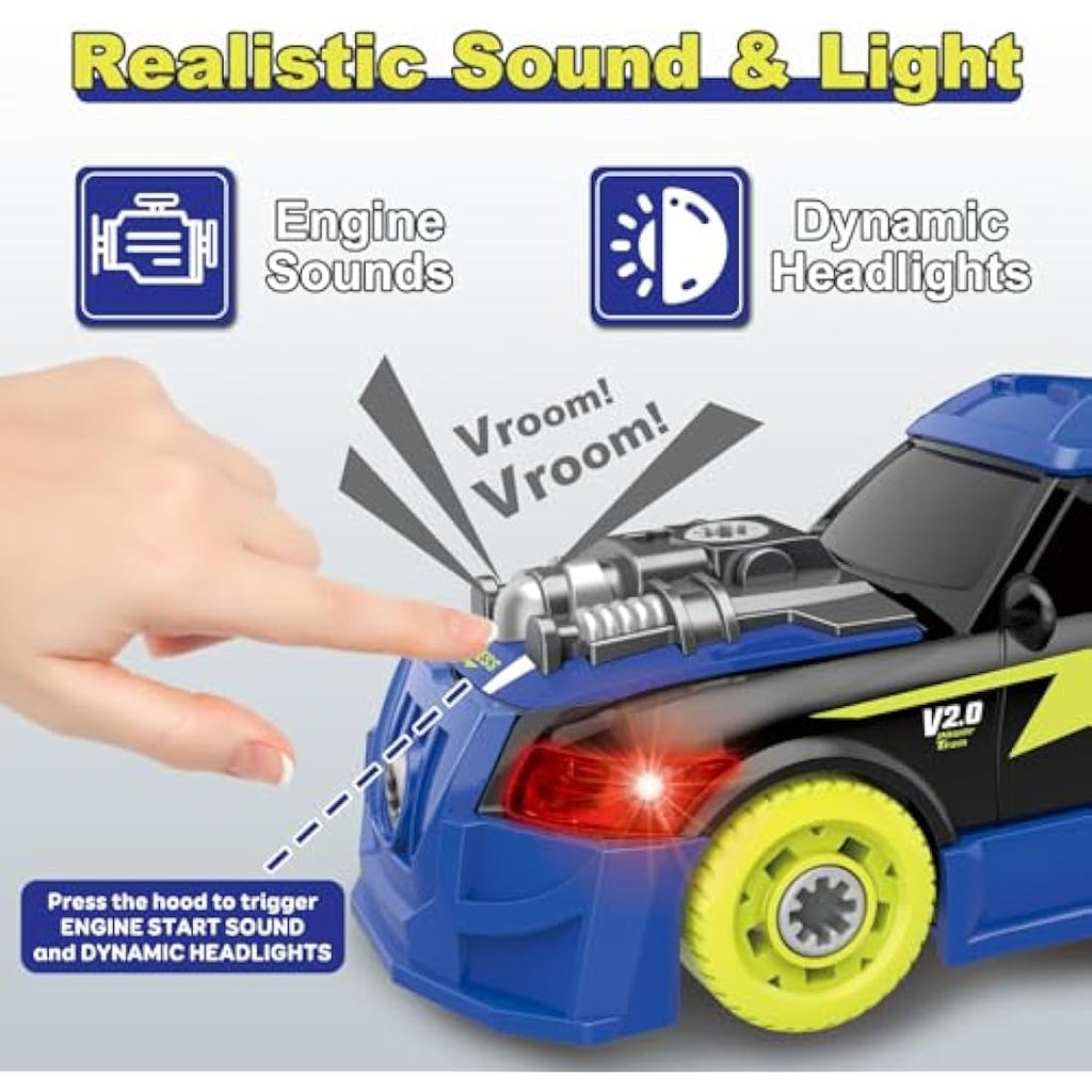 Pup Go Take Apart Toy Racing Car – 2-in-1 STEM Building Kit with Drill