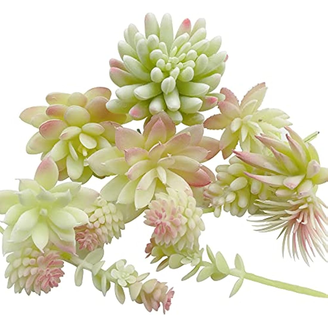 20 PCS Artificial Succulents Picks | Flocked Faux Plants
