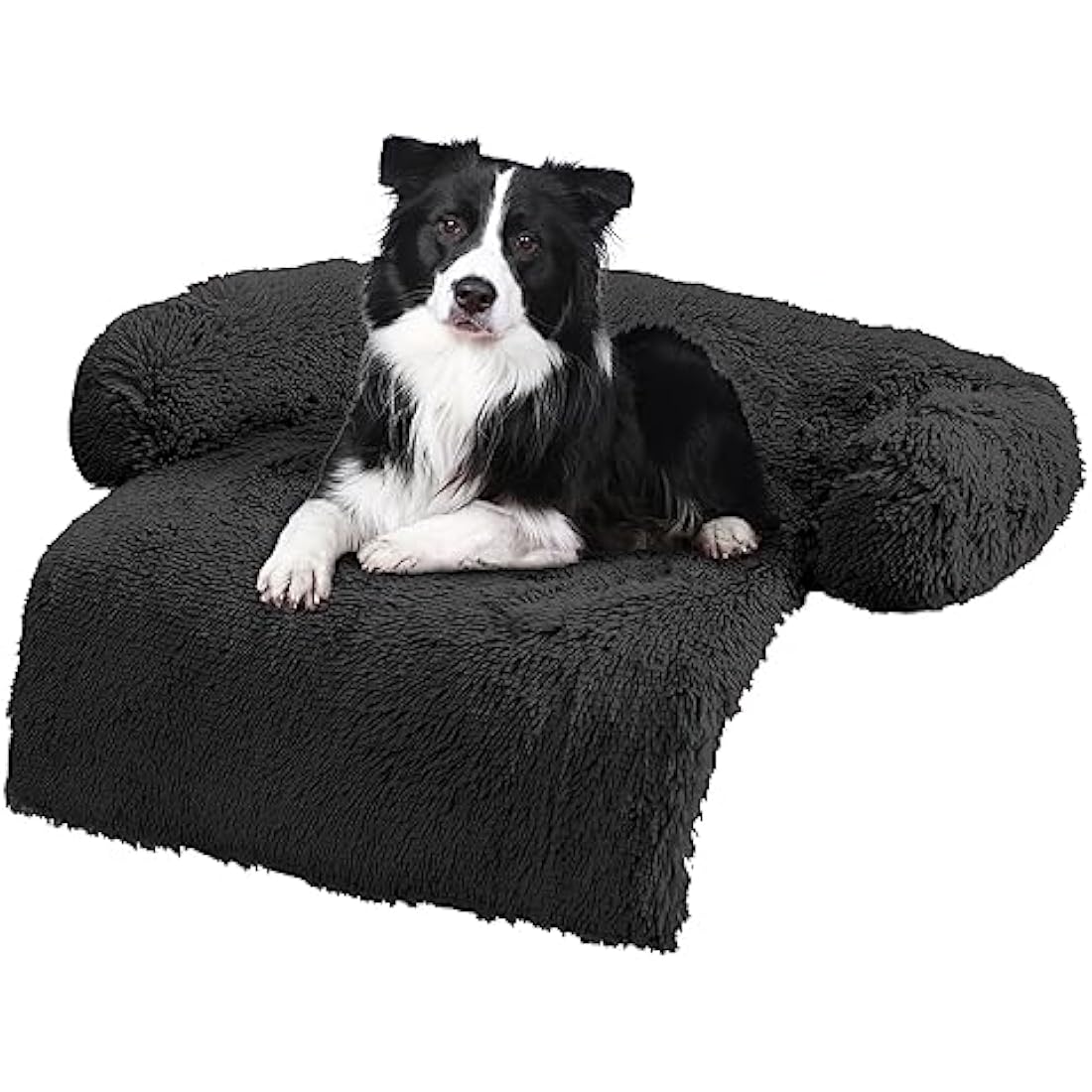 ANWA Plush Dog Sofa Bed Cover – Washable Non-Slip Furniture Protector