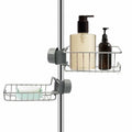 Stainless Steel Shower Racks – 2-Pack No-Drill Shelves