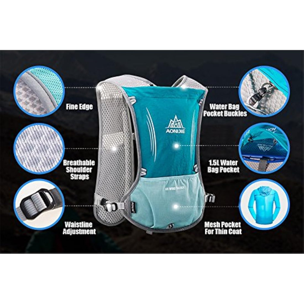 AONIJIE 5L Hydration Vest Pack – Ultralight Running & Hiking Backpack