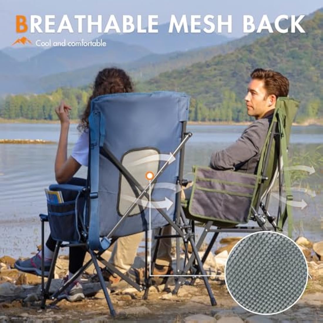 Portal Heavy Duty Folding Camping Chair | High Back 180KG Capacity