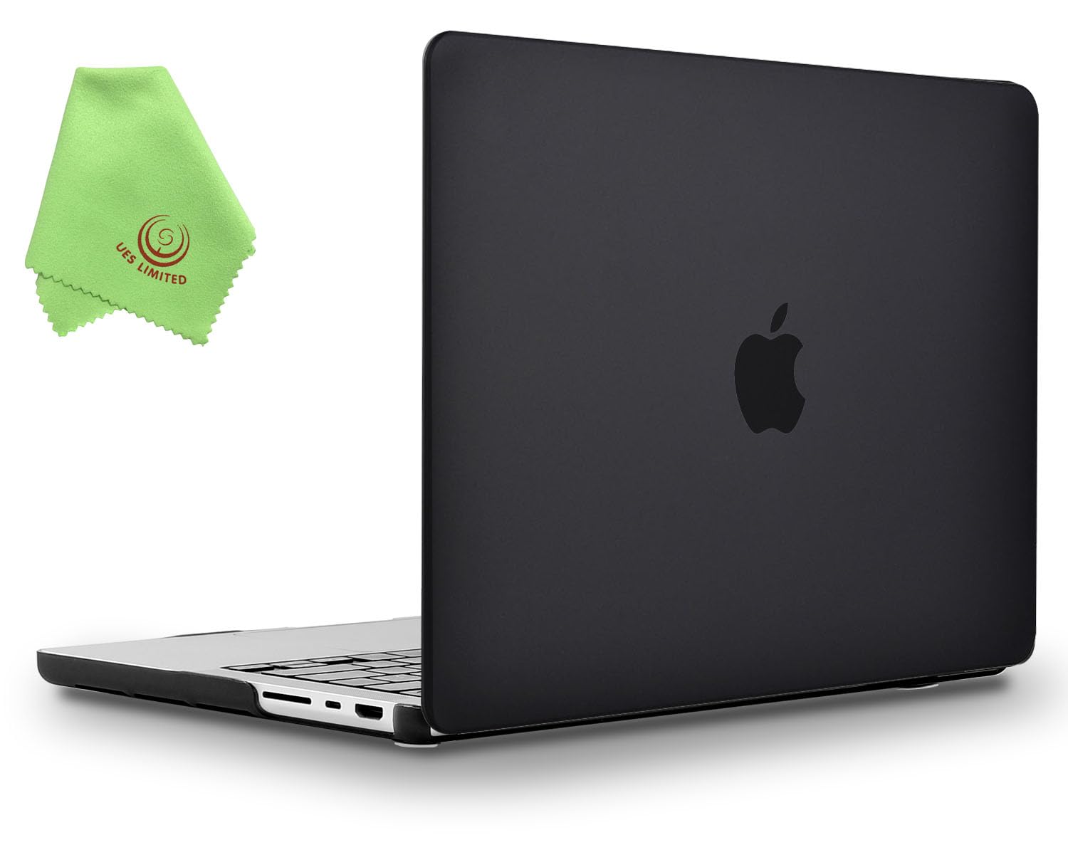 UESWILL MacBook Pro 14 inch Case | Smooth Matte Hard Shell - Black