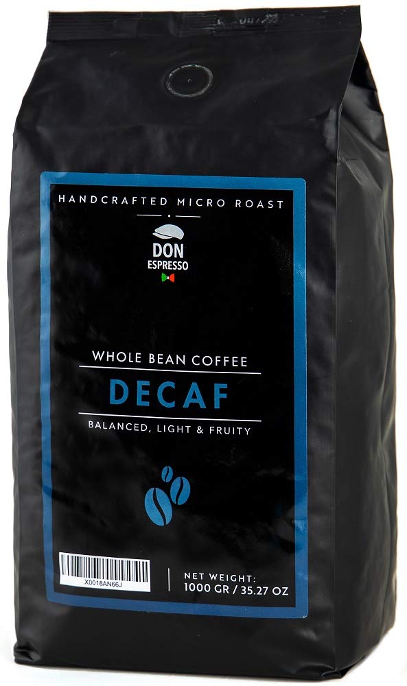 Don Espresso Decaffeinated Whole Coffee Beans - 1KG Italian