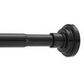 Shower Curtain Tension Rod – No Drill Stainless Steel, Black