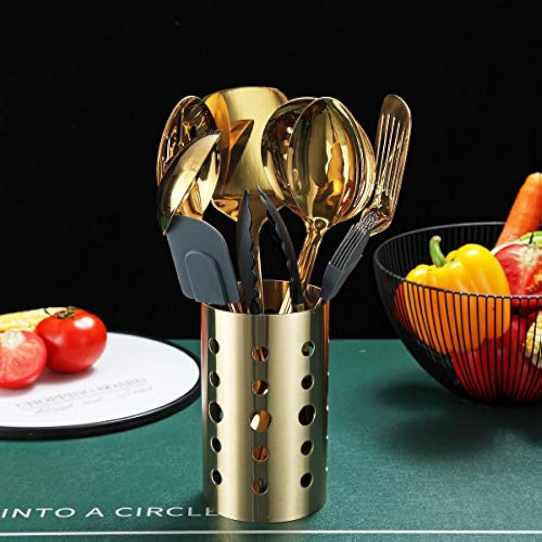Berglander Gold Kitchen Utensils Set | 13-Piece Stainless Steel Cookware
