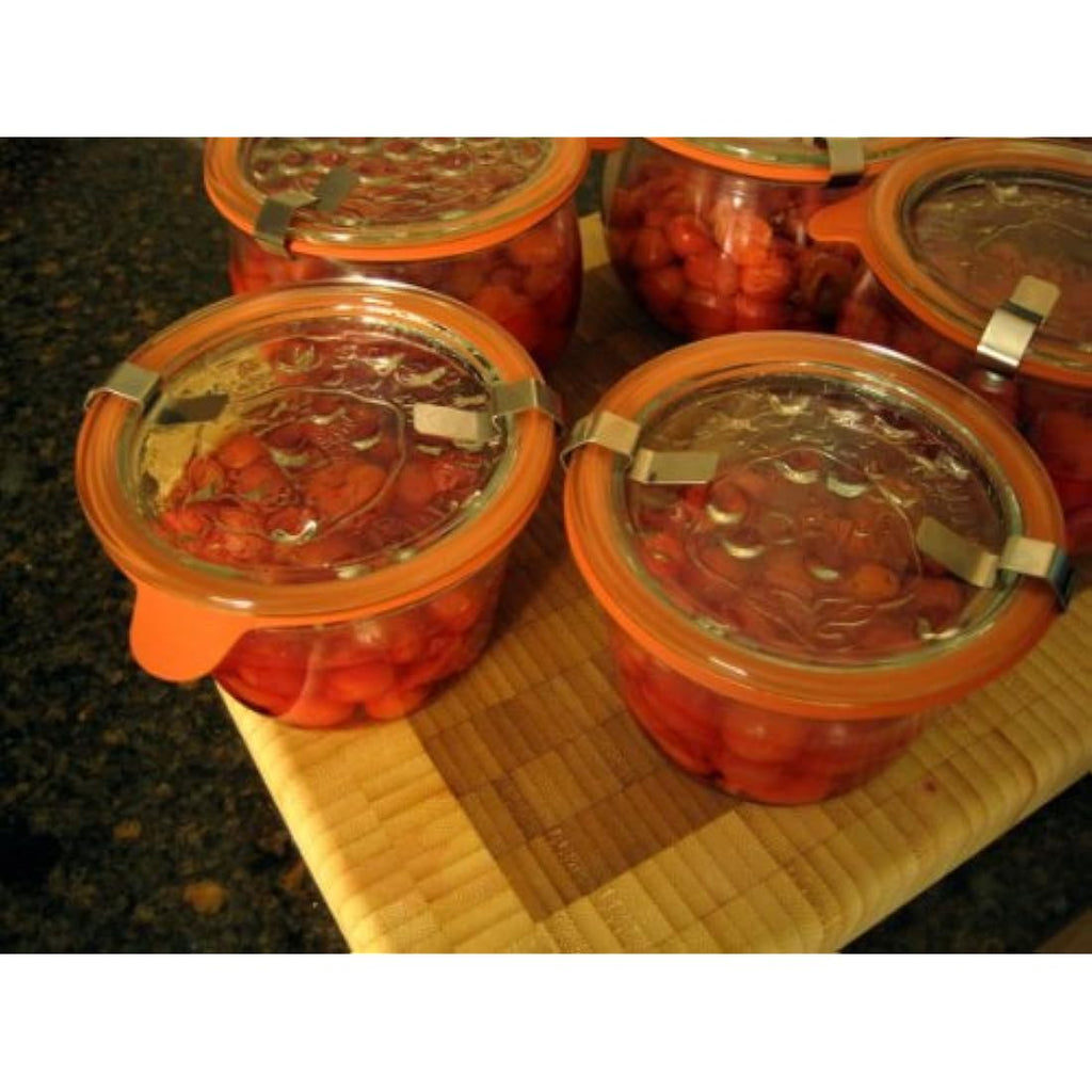 Weck 742 Mold Jars - Set of 6 German Glass Canning Jars, 580ml
