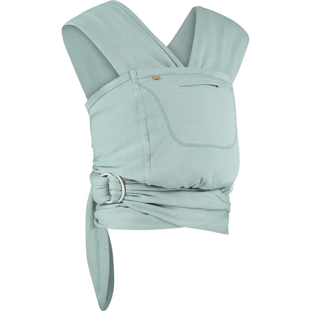 Caboo Organic Cotton Baby Carrier Sling - Ergonomic Newborn Wrap, Sage