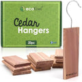 ecoKiwi Cedar Wood Moth Repellent - 20 Pack Natural Hanging Wardrobe Blocks