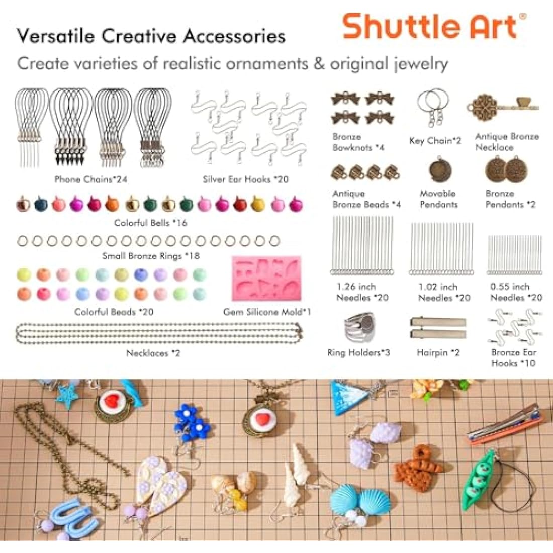 Shuttle Art 82 Colors Polymer Clay Kit – Oven Bake Modeling Clay with Tools