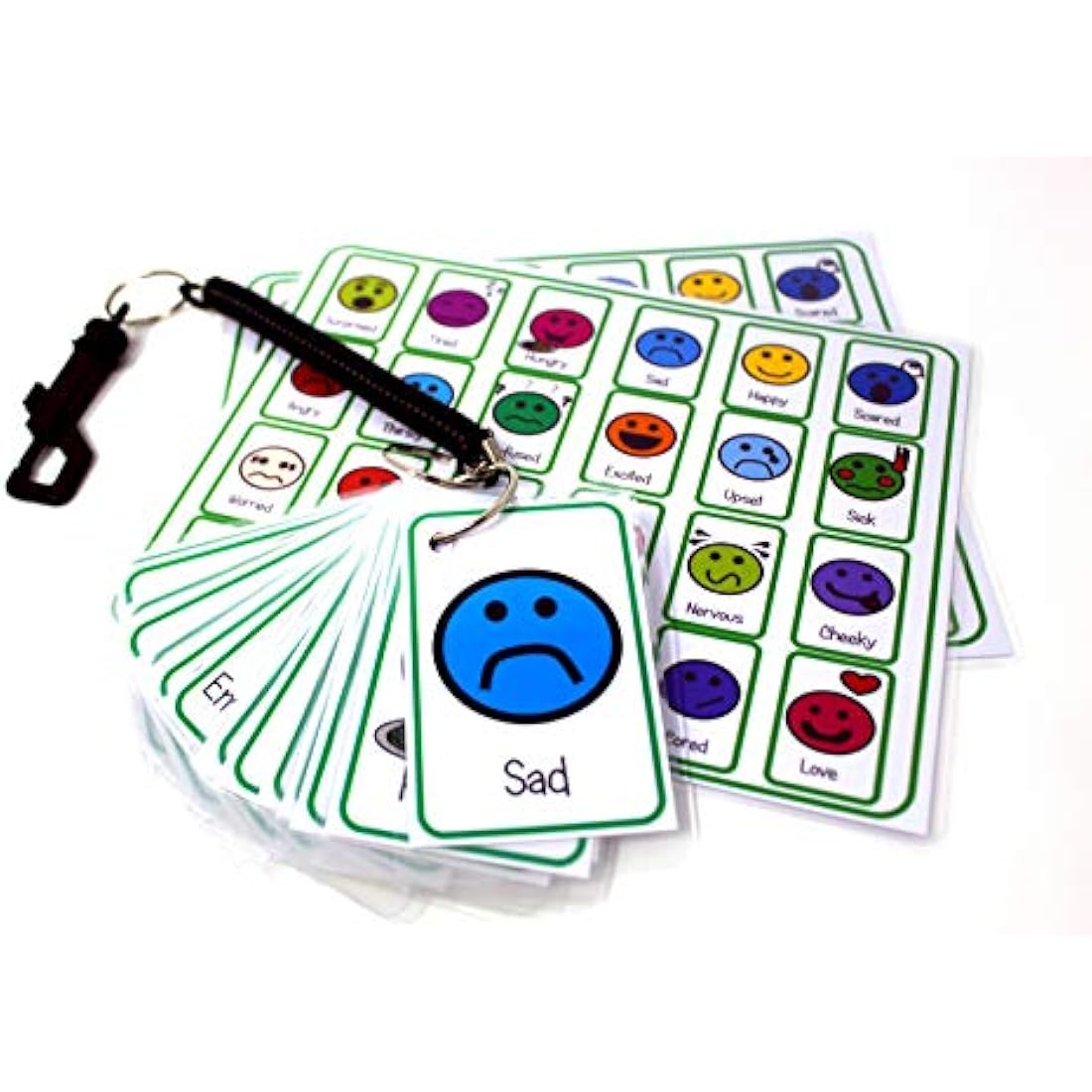 Feelings and Emotions Flash Cards | Jolof Store Autism Visual Aids
