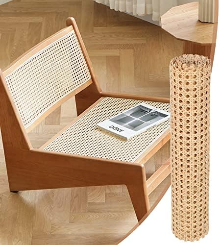 Jolof Store Rattan Cane Webbing - Brown Woven Hessian Fabric (35x200cm)