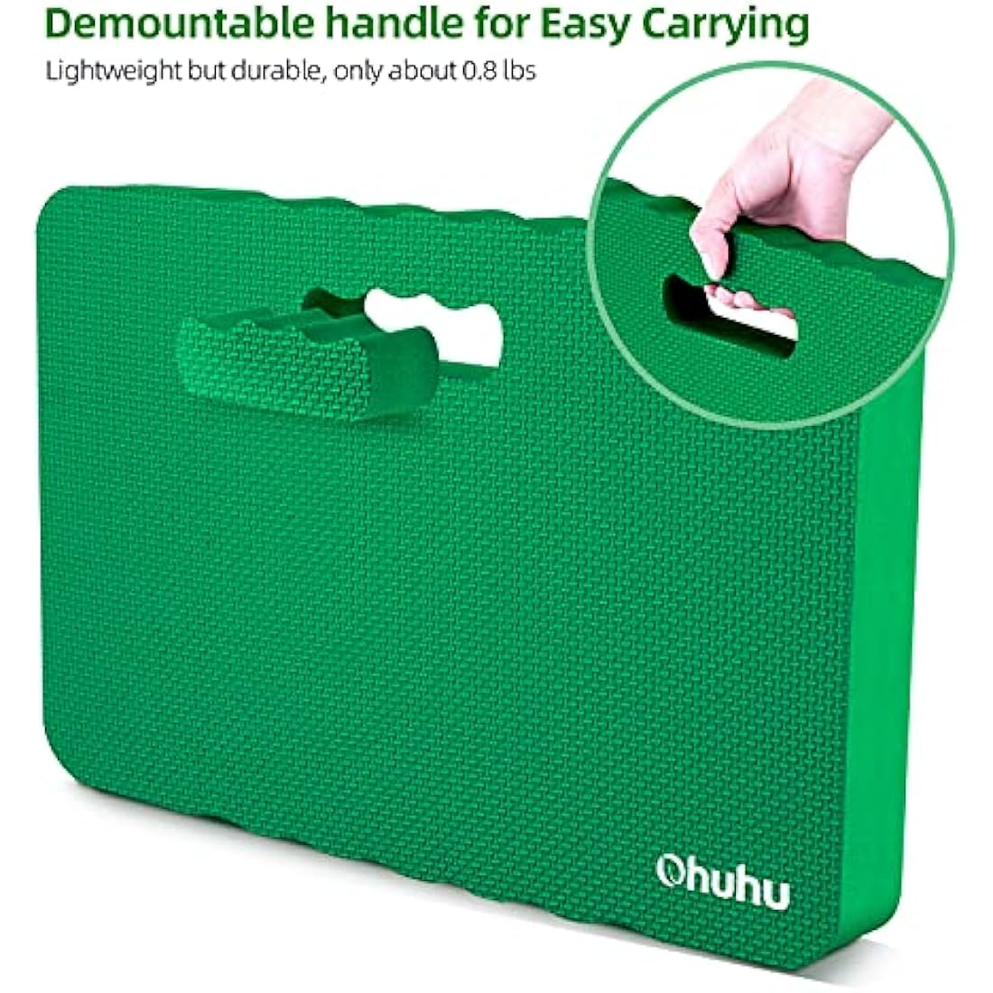 Ohuhu Premium Thick Kneeling Pad – Large EVA Foam Gardening Mat, Green