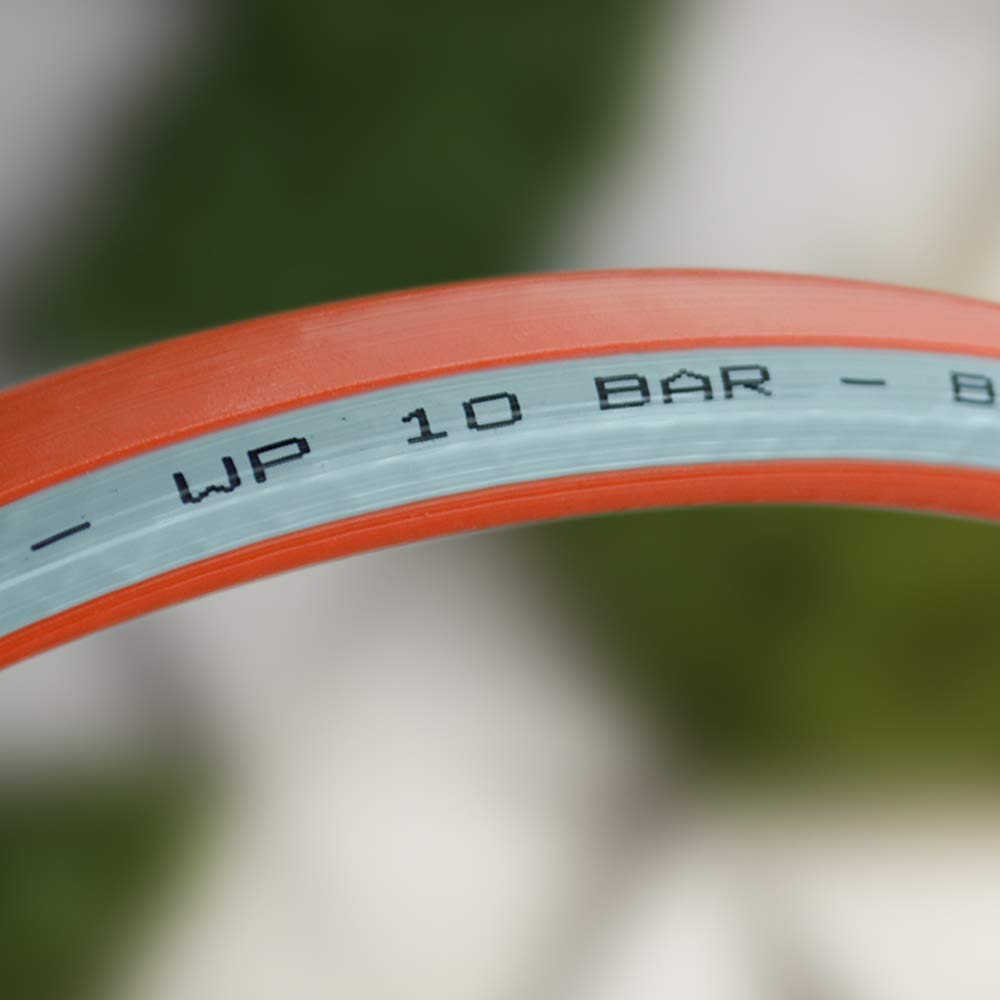Faithfull Prestige 50m Heavy-Duty Reinforced Garden Hose | 1/2" Orange