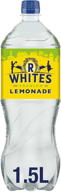 R. White's Lemonade – Real Lemon Carbonated Drink, 12 x 1.5L Bulk