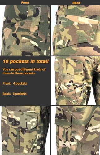 Tactical Military Combat Pants with Knee Pads for Airsoft