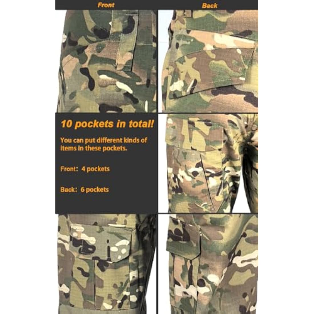 Tactical Military Combat Pants with Knee Pads for Airsoft