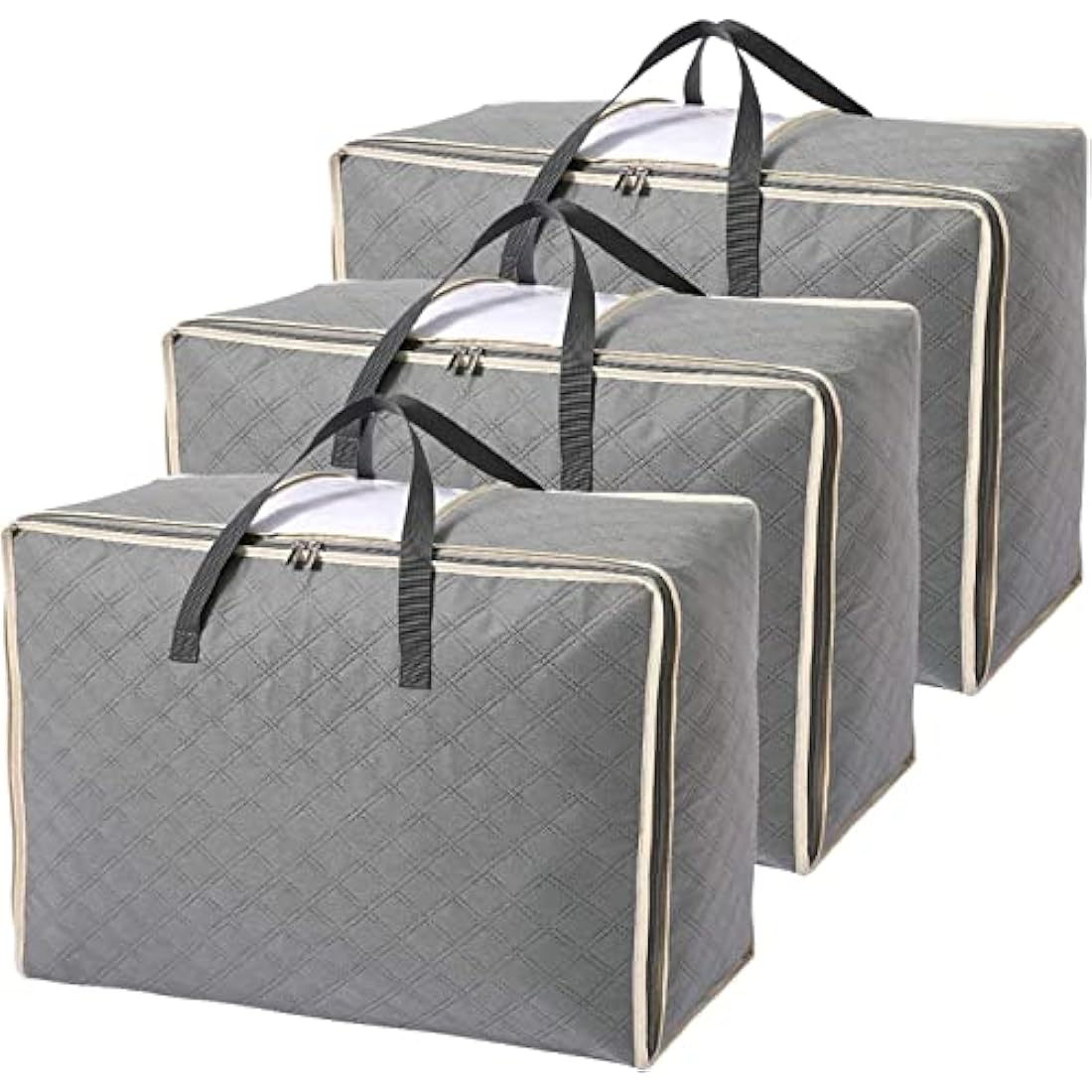 Astoryou 105L Large Storage Bags | 3-Pack Breathable Duvet & Bedding Bags