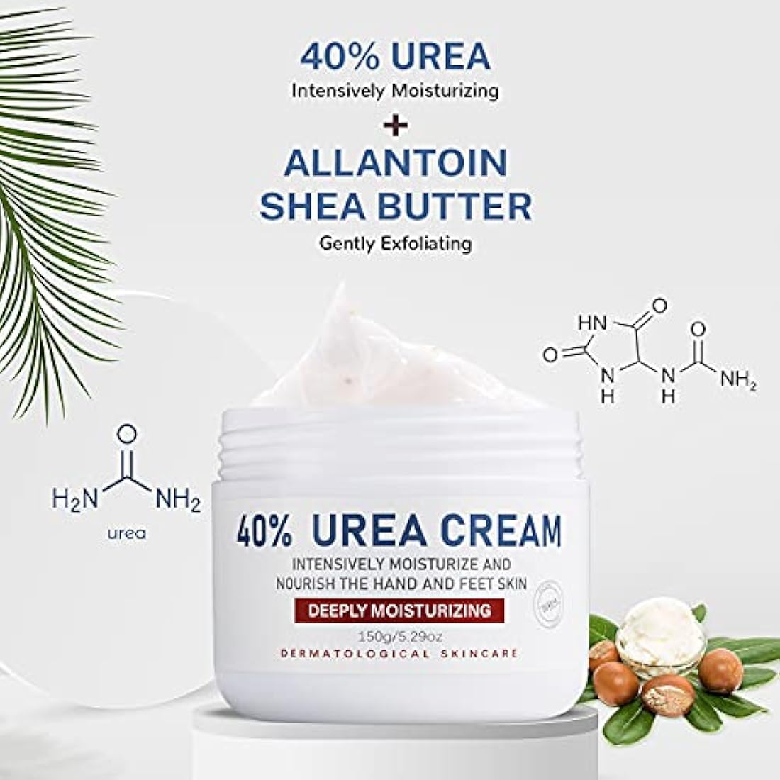 OUKEYA 40% Urea Cream for Cracked Heels and Dry Skin - 4 Pack (150g)