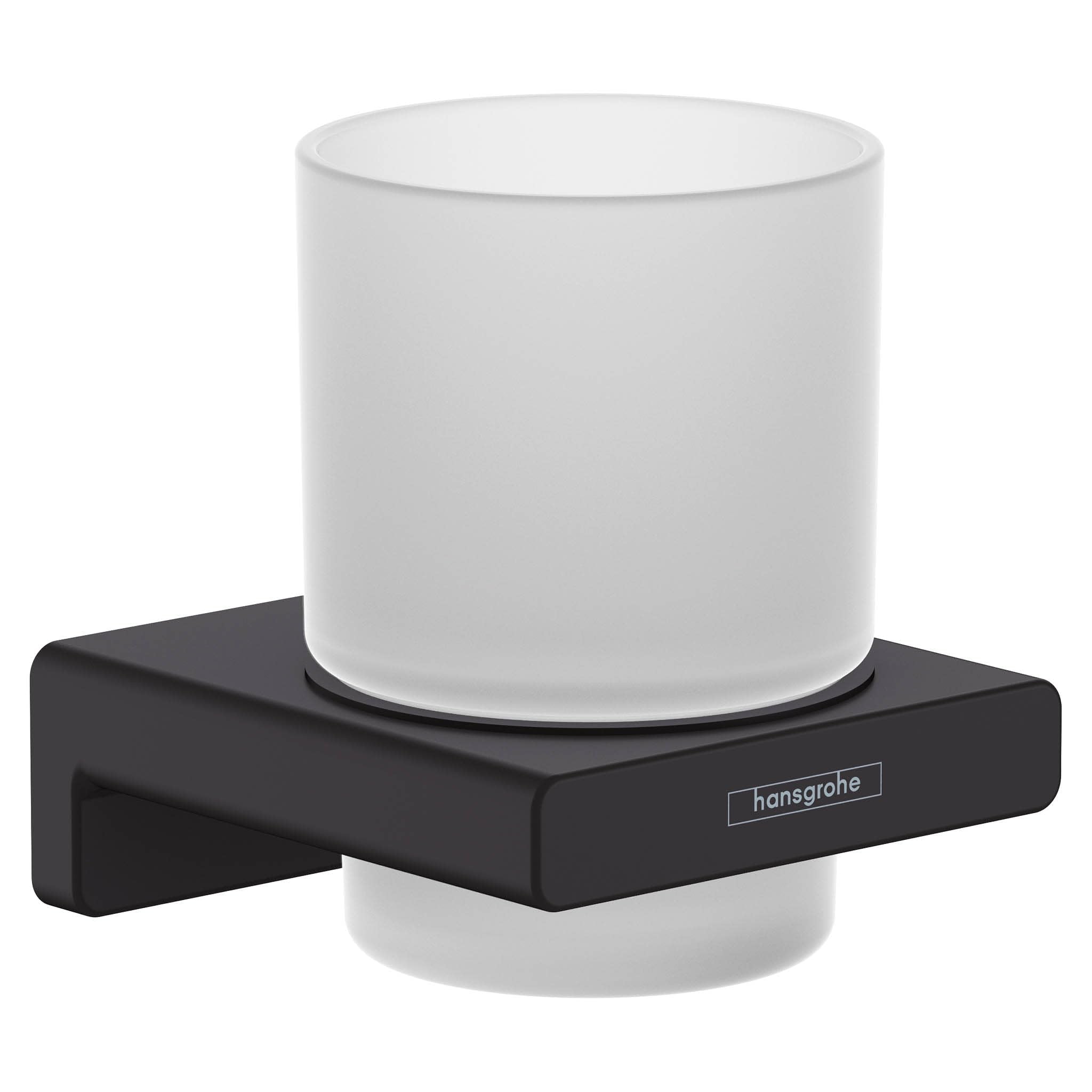 hansgrohe AddStoris Wall-Mounted Toothbrush Tumbler | Matt Black