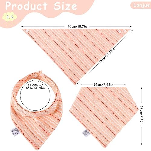 Baby Bandana Dribble Bibs | 10-Pack Absorbent Cotton Bibs