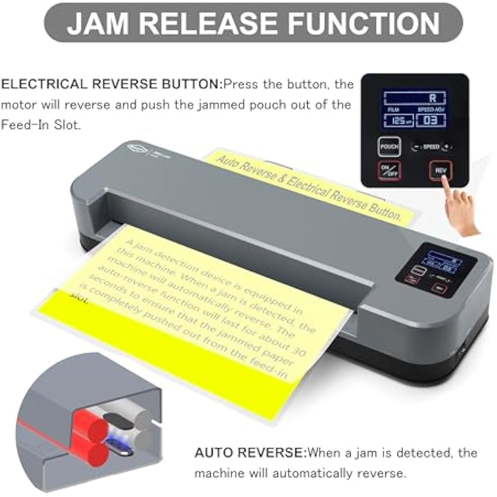 SINCHI A3 Thermal Laminator & Foil Applicator | 4-Roller LCD Display