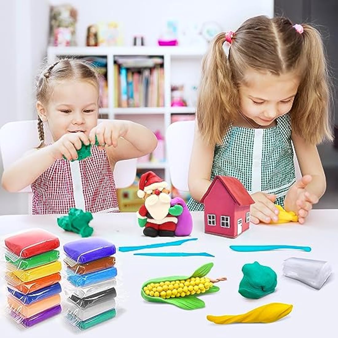 Air Dry Clay Kit - 50 Colors Magic Modelling Clay for Kids