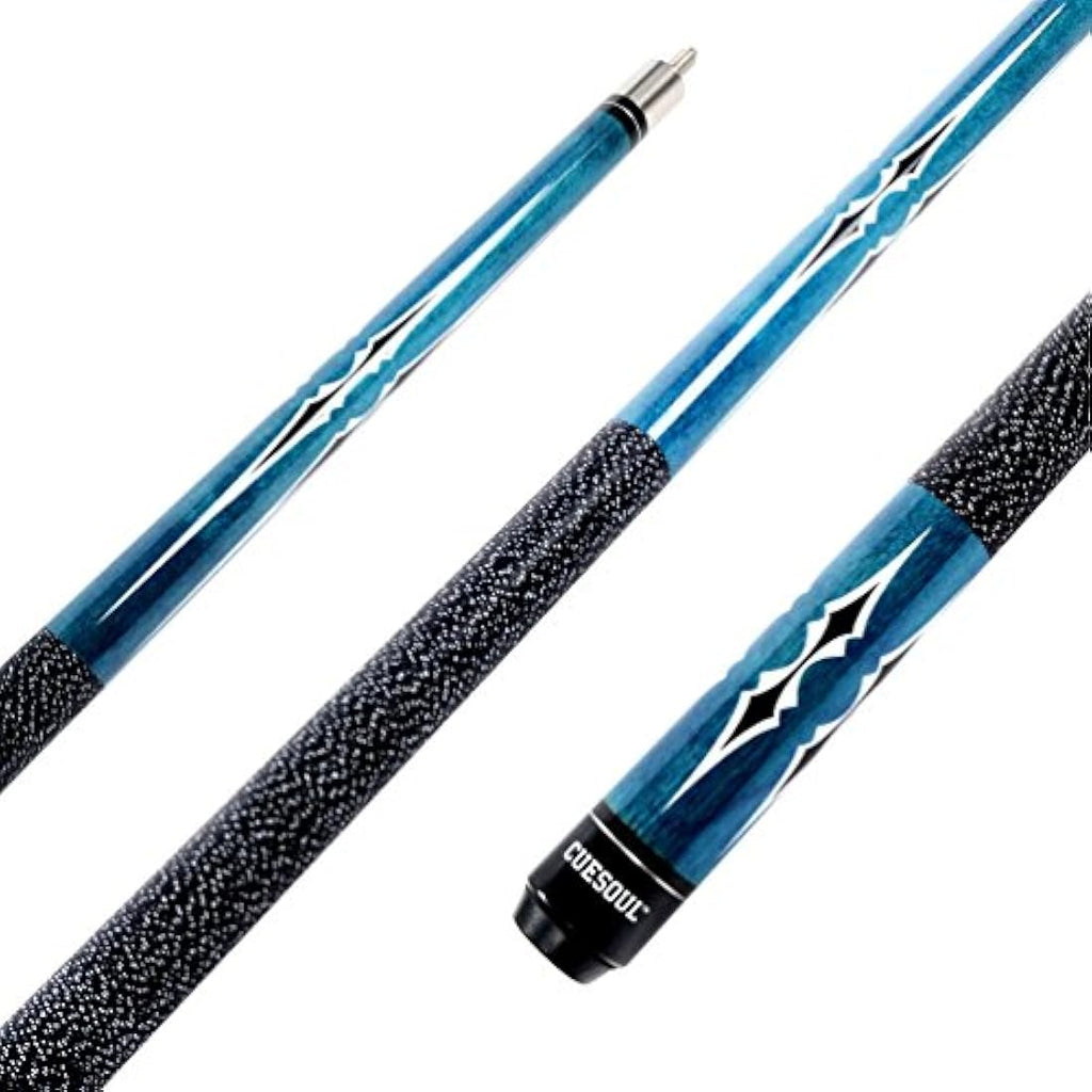 CUESOUL 58" Maple Pool Cue Stick Set | 2 Cues with 2x2 Hard Case