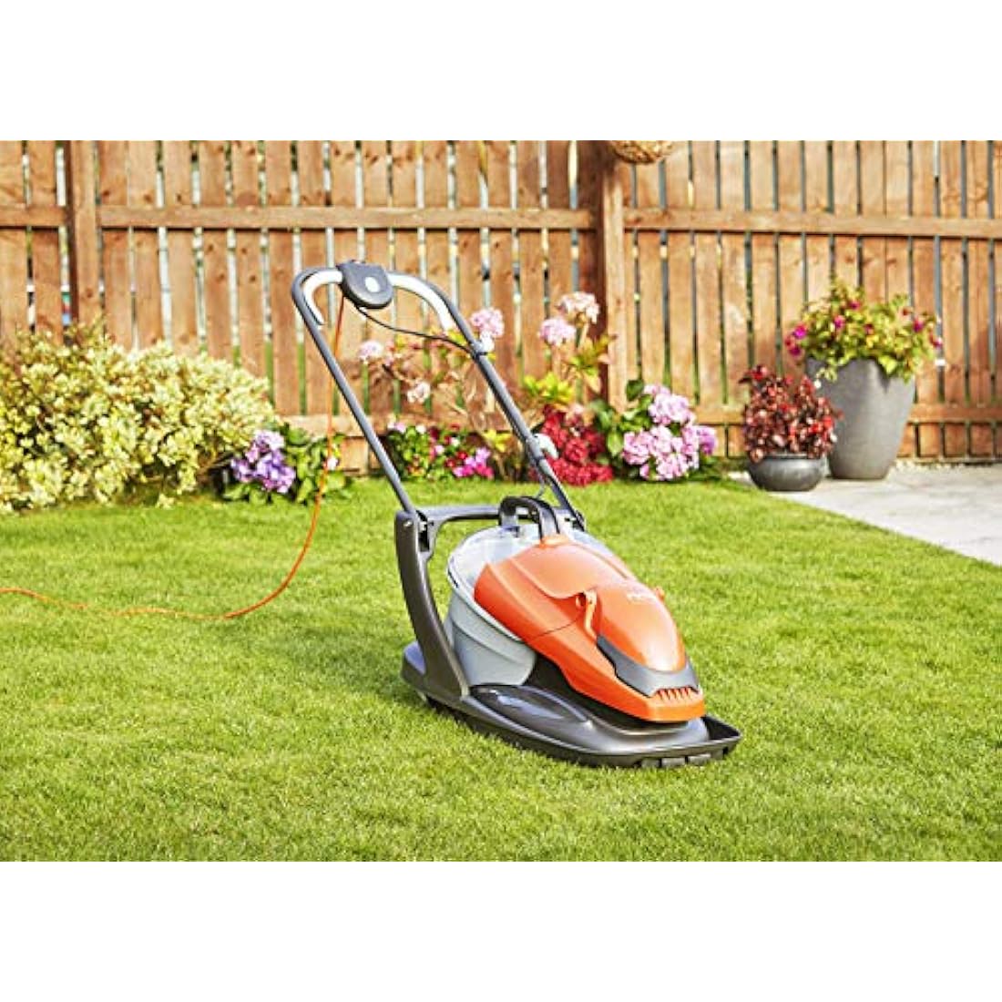 Flymo EasiGlide Plus 330V Hover Lawn Mower | 1700W Motor, 33cm Width