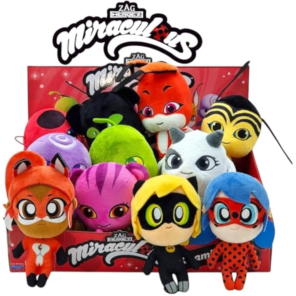 Bandai Miraculous Chibi Carapace Plush – 15cm Soft Superhero Toy