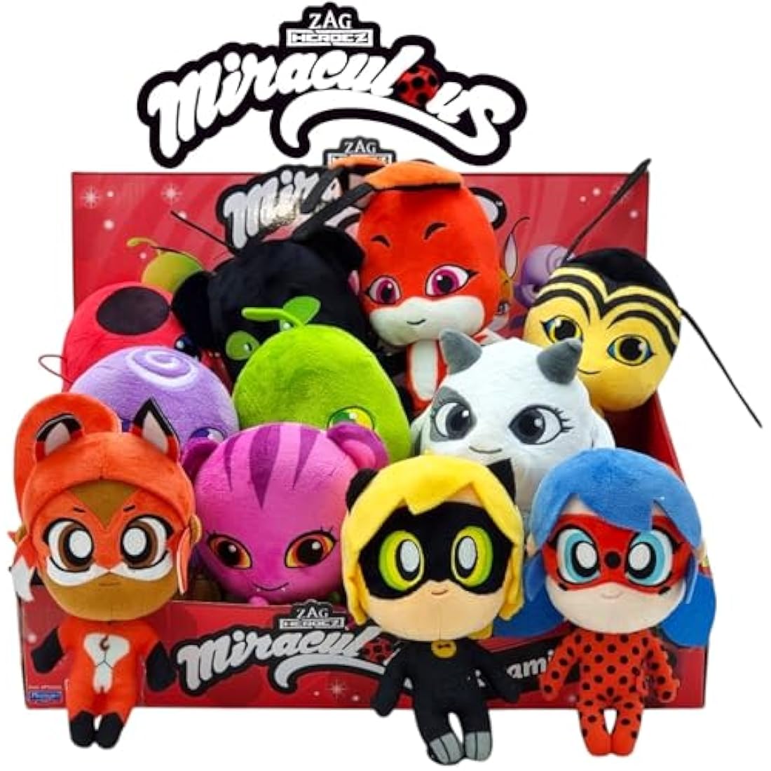 Bandai Miraculous Chibi Carapace Plush – 15cm Soft Superhero Toy