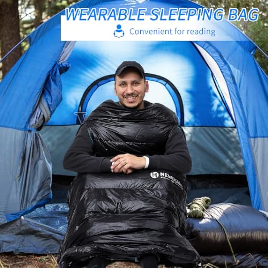 NewDoar Ultralight 800FP Duck Down Sleeping Bag – Wearable & Waterproof