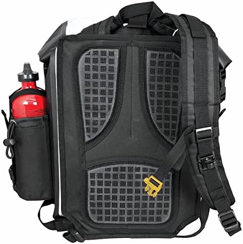 Nelson-Rigg Hurricane Waterproof Backpack & Tail Pack - 30L Black/Gray