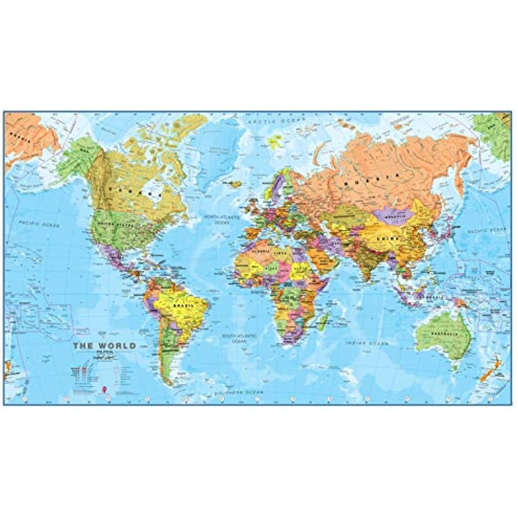 World Wall Map 2025 – Laminated Political Map by Maps International