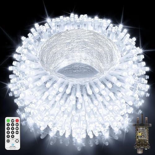 JXLEDAYY 1000 LED Outdoor String Lights | 403ft Waterproof Fairy Lights