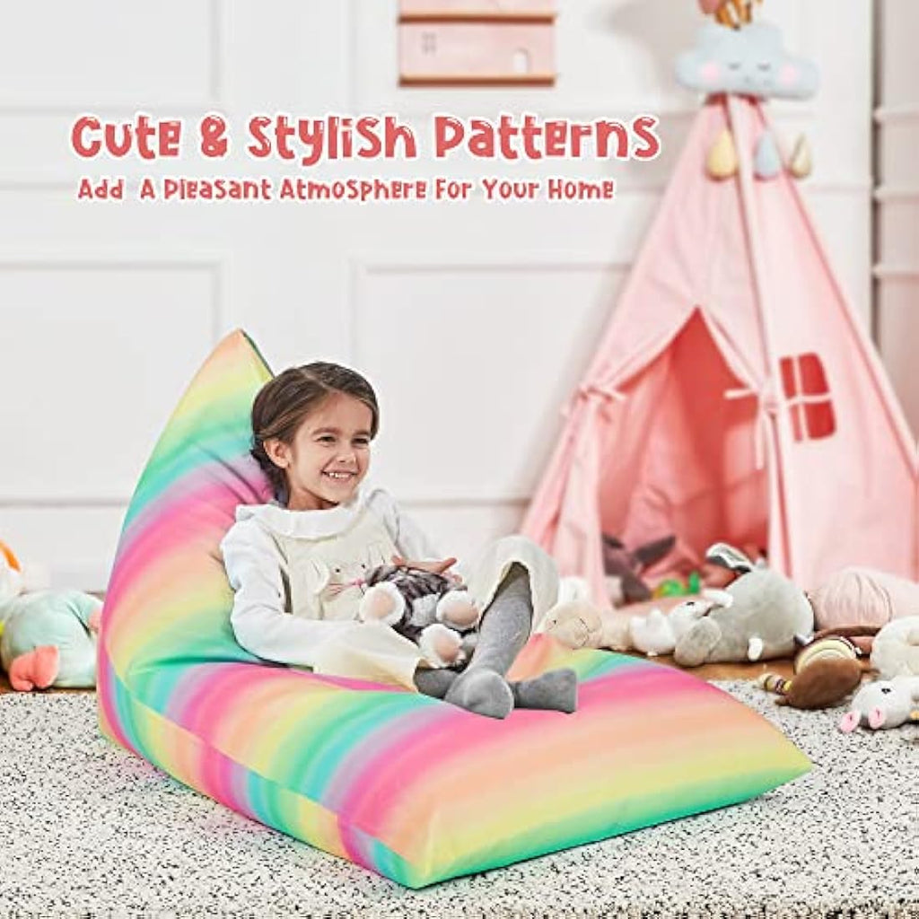 Nobildonna Stuffed Animal Storage Bean Bag Chair Cover | 250L Canvas