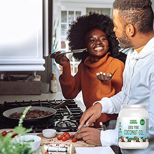 Coco Cabana 100% Pure Coconut Oil | 1L Glass Jar | Vegan & Natural