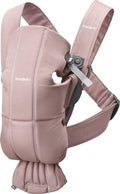 BabyBjörn Baby Carrier Mini – Woven Newborn Carrier in Dusty Pink