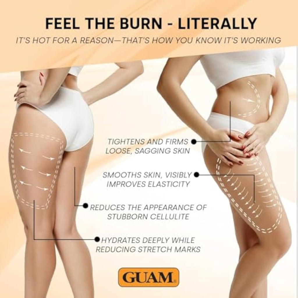 GUAM Seaweed Mud Anti-Cellulite Treatment – Hot Body Mask for Legs, 1kg