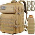 MUCHER 45L Military Tactical Backpack | Molle Survival Rucksack with Bottle Holder