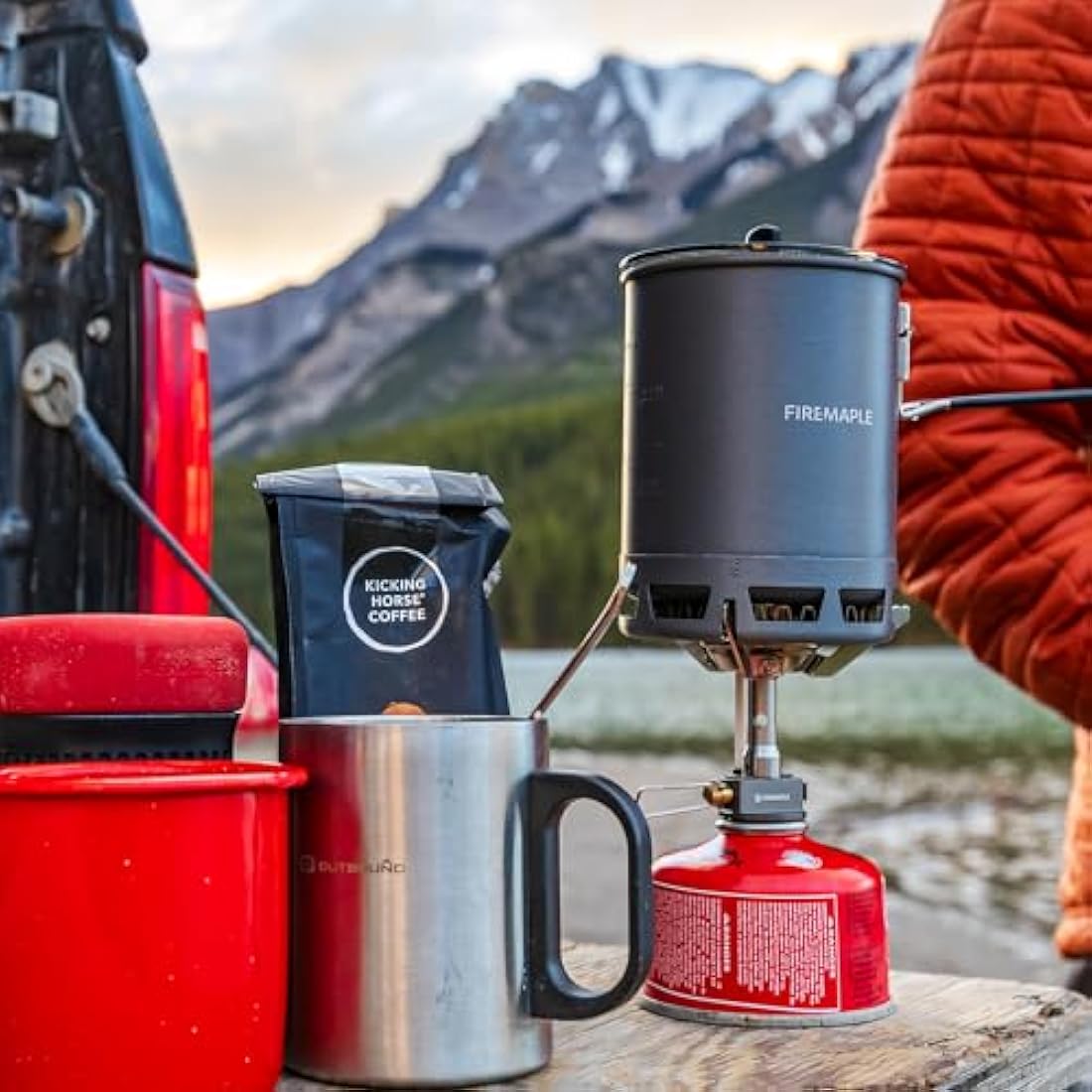 Fire-Maple Petrel Ultralight Camping Cooking Set | 0.6L Pot & Stove Kit
