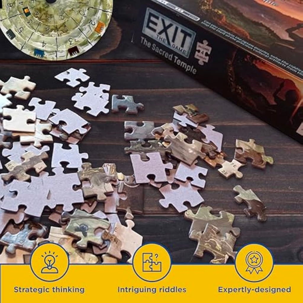 Thames & Kosmos EXIT: The Sacred Temple Jigsaw Puzzle Escape Room Game