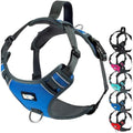 Black Rhino Dog Harness – Reflective Mesh Padded Vest for Large Breeds