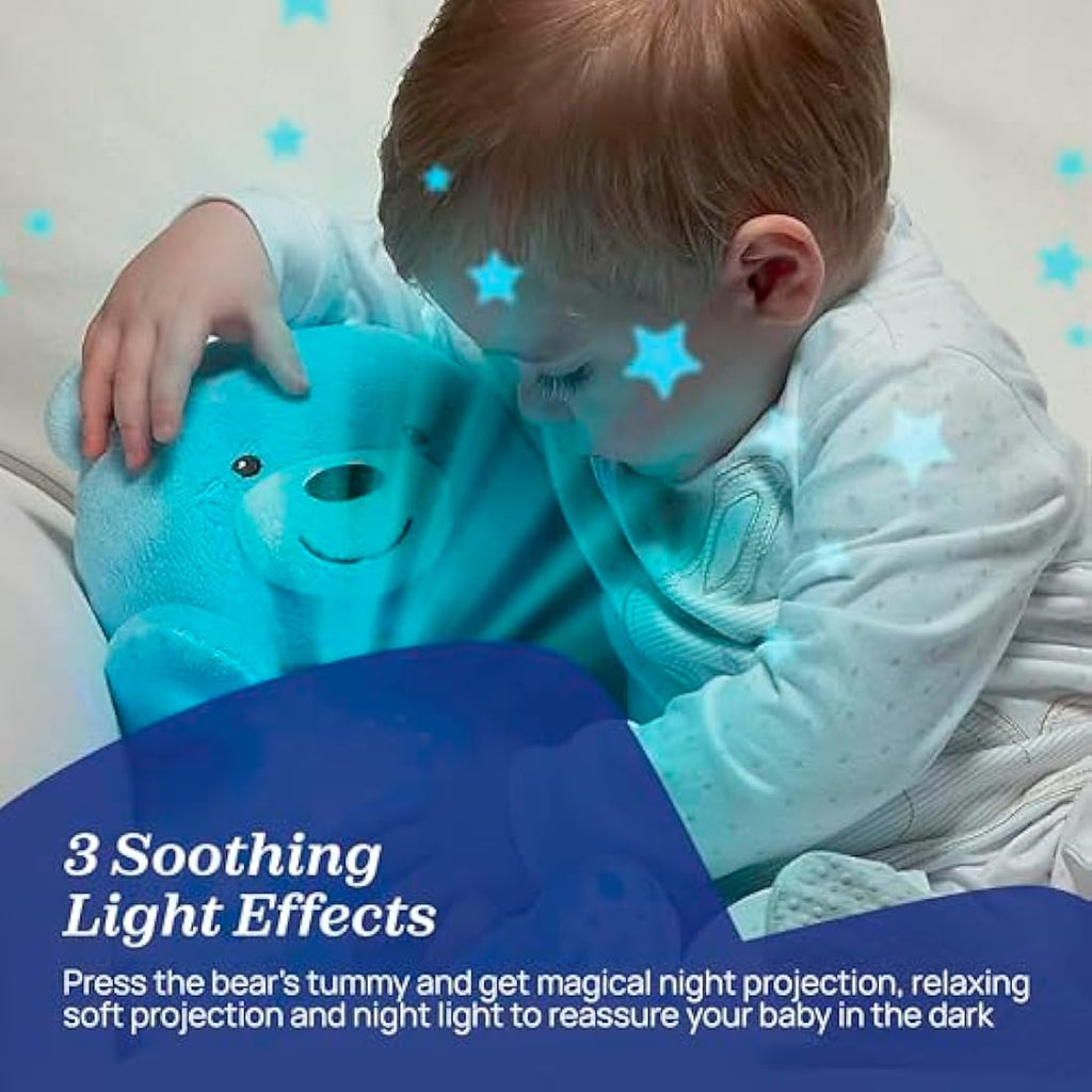 Chicco First Dreams Baby Bear - Musical Night Light Projector, Blue